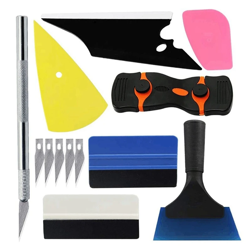 13-Piece Window Film Tool Set Car Glass Protective Film Window Film Scraper Car Film Scraper Car Tinting Kit