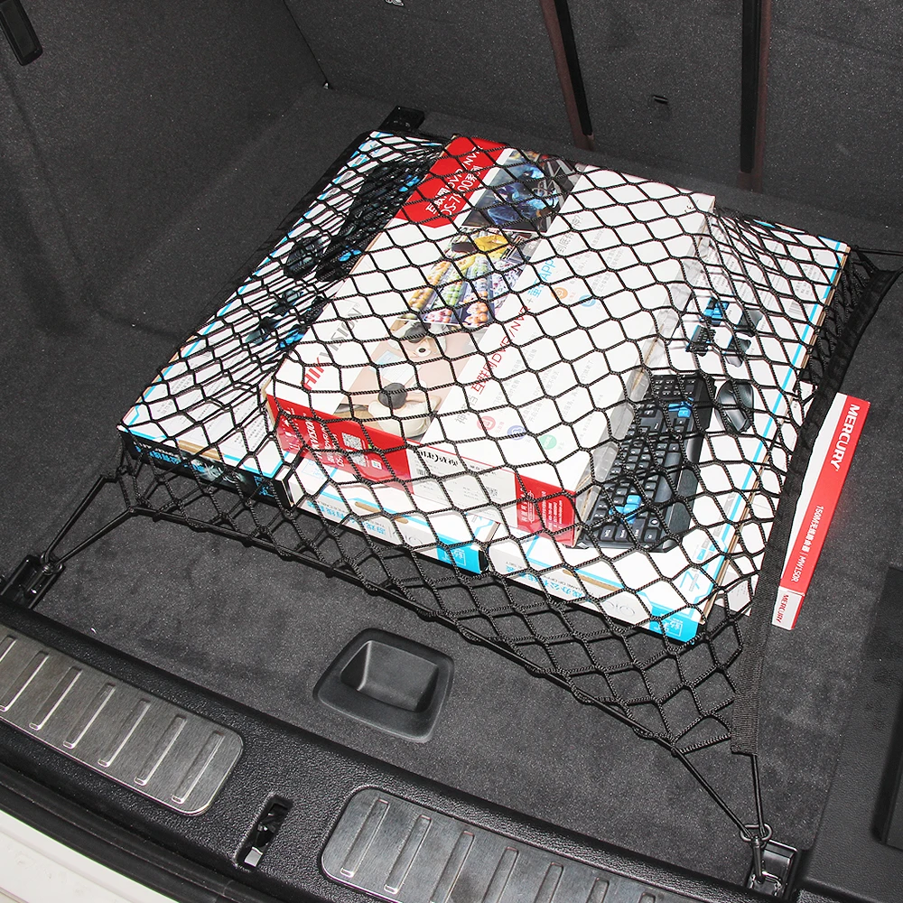 Nylon Car Rear Cargo Net Trunk Storage Organizer Net For Audi A1 A2 A3 A4 A5 A6 A7 A8 Q2 Q3 Q5 Q7 S3 S4 S5 S6 S7 S8 TT TTS