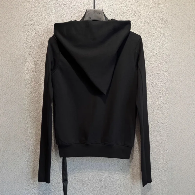 HKSH 2026 春秋新作 レディース パーカー ダーク RO スタイル 斜めジッパーポケット 長袖 ストリートウェア ジャケット HK18689