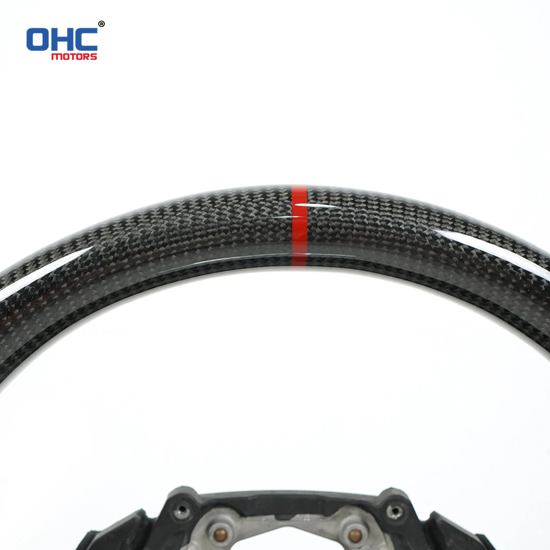 عجلة قيادة من ألياف الكربون OHC من الجلد الكانتارا لعجلة القيادة BMW G20 مع محولات المجداف #5