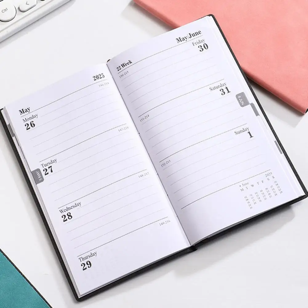 Notebook Planner Premium Faux Leather Pocket with Thick Paper Smooth Writing Backpack Planner