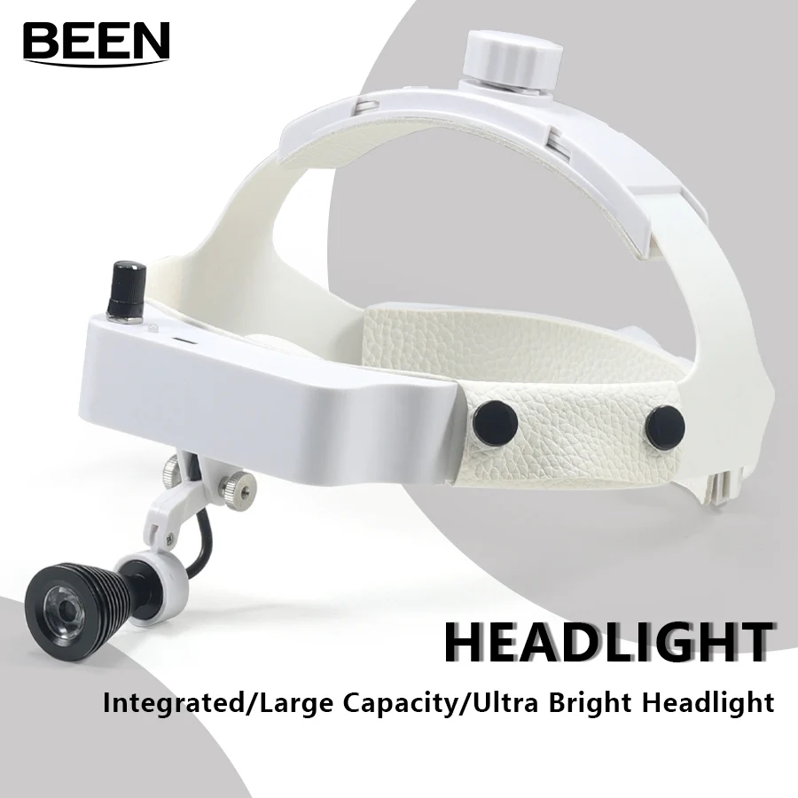 Dental Head Mounted Headlights, Headband Oral Lighting Fixtures. Surgical Lamp. Built In Battery LED Headlights