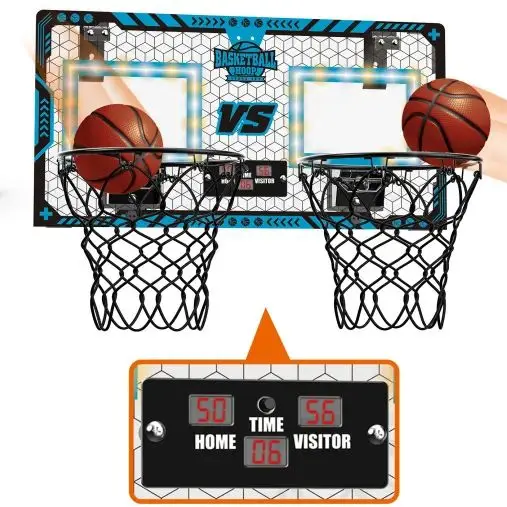 

2025 Hot Sale Two-player Scoring Basketball Board Indoor Collapsible Portable Basketball Hoop with Lights Mini Battle Sport Game