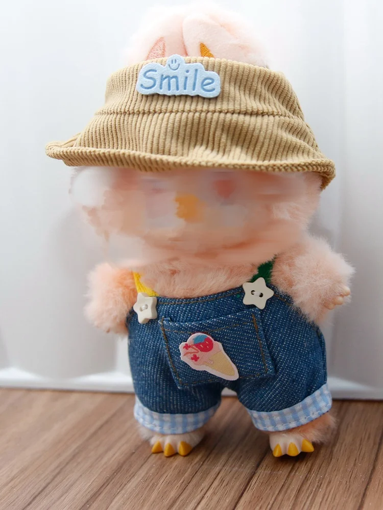 

Clothes for Doll (NO Doll) 17 cm/6.7inch Doll for Doll Clothes Doll Accessories Overalls Hat up Stylish Outdoor Cute