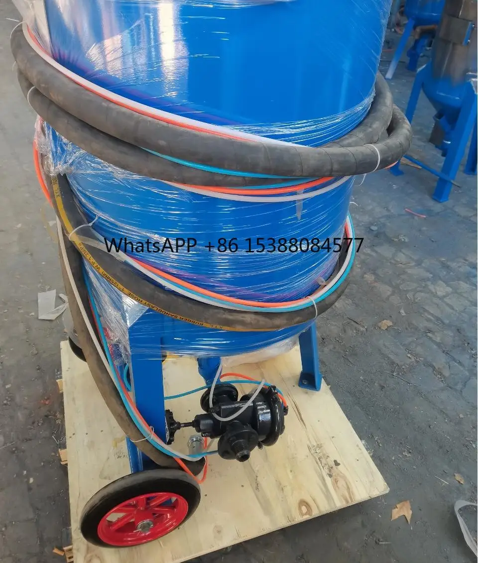 

Automatic Mobile Sandblasting Machine Belt Conveyor Sand Blasting Pot Metal Sandblaster /Glass Sandblasting Machine