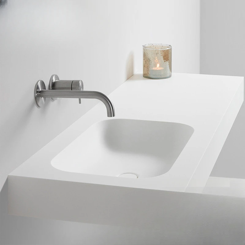 Integrated basin single basin bathroom cabinet countertop waterproof integrated basin design washbasin washbasin