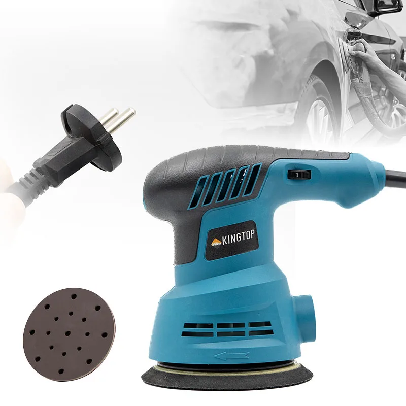 

KINGTOP Eccentric Sander TD125, 300W,125mm, 220V, 5000-13000rpm Perfect for Car Refinishing & Wood Sanding Eccentric Sander