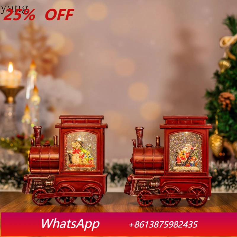 

LH Christmas Music Snowflake Train Decoration Christmas Scene Activity Arrangement Ornament