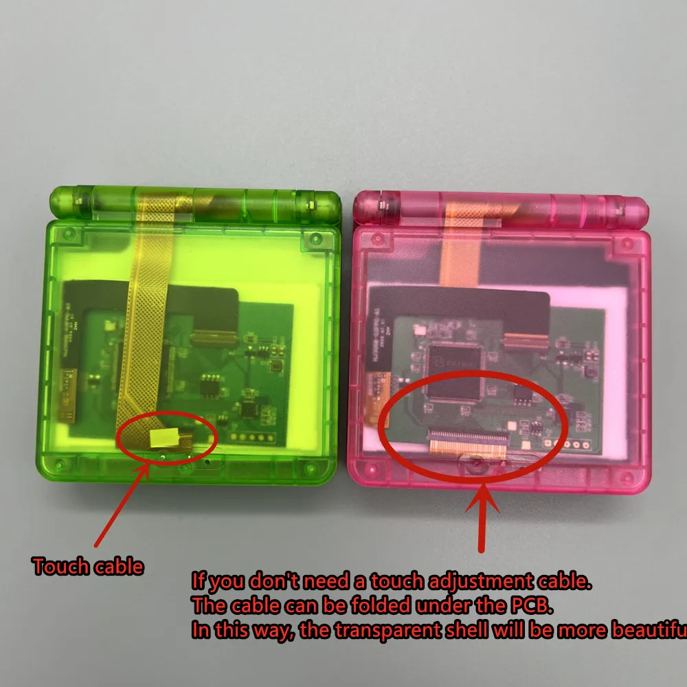 New 3.0 "Original Size IPS High Brightness LCD Screen is Suitable for Gameboy Advance SP GBASP view 5