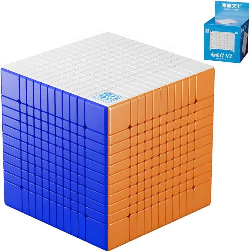 MoYu Meilong 11x11 V2 Speed Puzzle Cube, Stickerless, 69.5mm, Standard