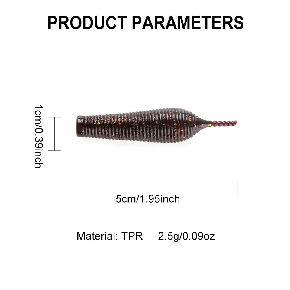 طُعم السمك العائم للسير ، طُعم TPR ، ذيل الإبرة ، دودة بلاستيكية ناعمة ، صيد سمك الشبوط ، طُعم صناعي ، متذبذبات ، 5 ، swimup g ، صيد السمك ، 6 #3