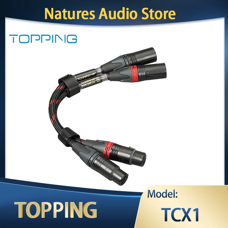 

TOPPING TCX1 Audiophile 6N Single Crystal Copper XLR Balanced Line XLR Professional Audio Cable