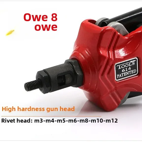 Heavy Duty Rivet Gun for Pulling Nuts and Bolts Manually