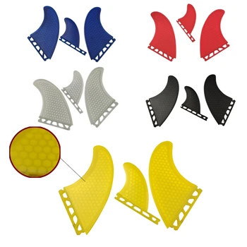 UPSURF FUTURE FINS T1 Tri Fins Quillas Surf Fins 허니콤 카본 핀, 서핑 캐스팅 액세서리 서핑 보드 핀 단일 탭 핀