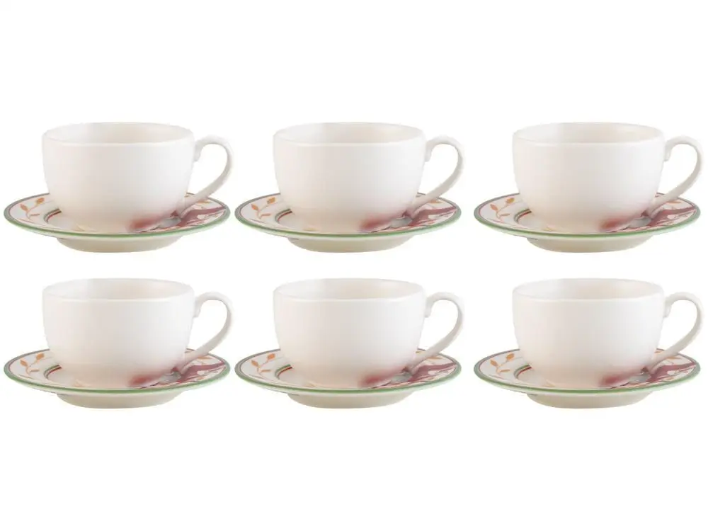 250ml Alleanza Natal Ho Ho Ho Ho Tea Cups Set 6 Pieces