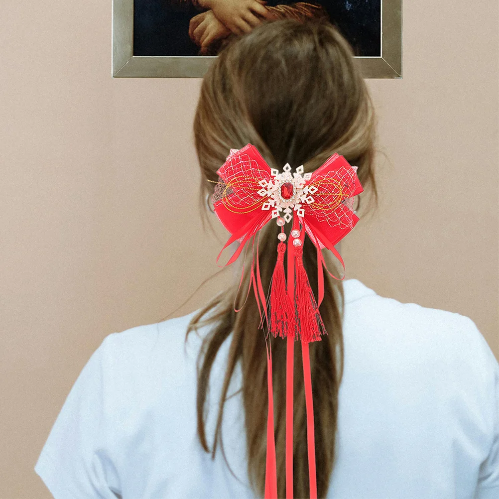 

2Pcs Bowknot Hair Clips Decorative Hair Barrettes Stylish Bow Accessories for Girls Daily Wear Special Events Small Bow Clips