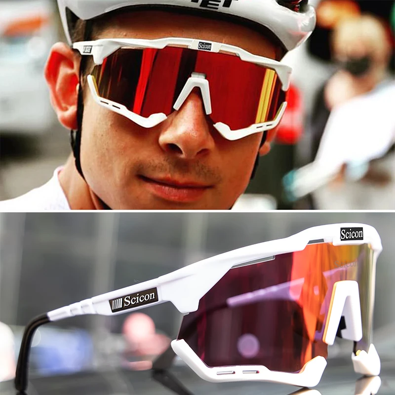 SCICON Photochromic Cycling Glasses for Men Women Outdoor Sports Sunglasses Mountain Bike Road Bicycle Cycle Eyewear