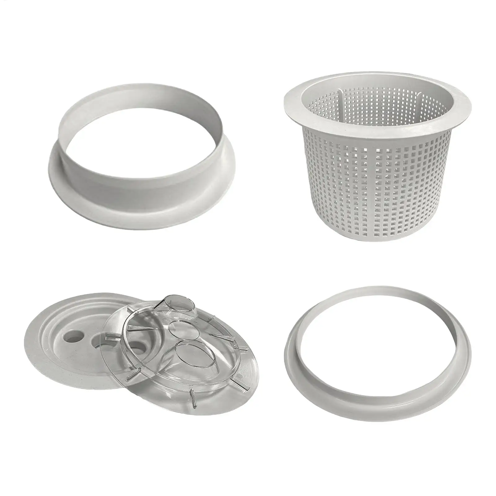 Anti-Slip Pool Skimmer Replacement Ring, Universal Filter Attachment Basket, Skimmer Basket Ring For Inground A bove Ground Pool