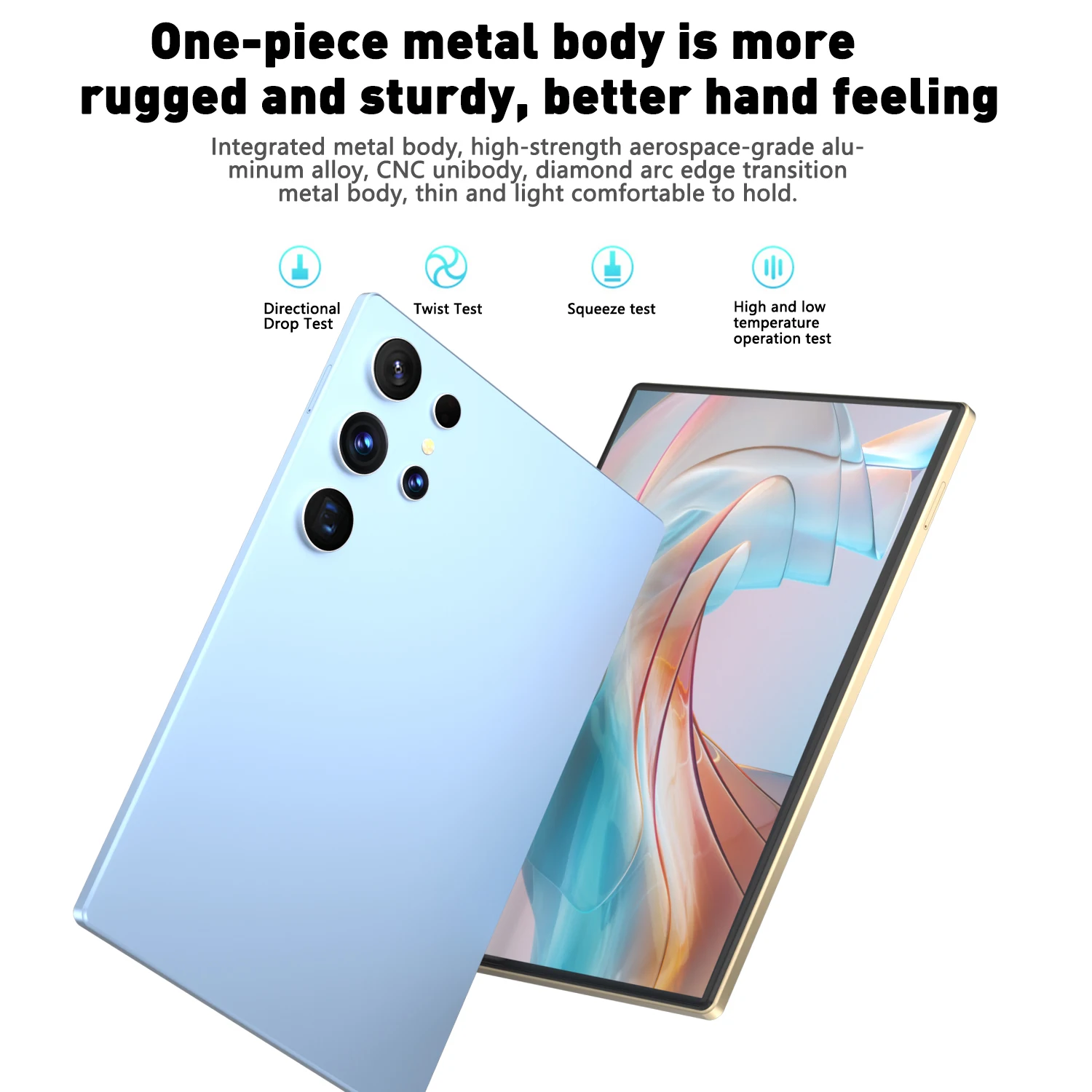 تابلت S25 Pro 10.1 بوصة 4K شاشة كاملة 16 جيجابايت + 1 تيرابايت سنابدراجون 8 Gen2 أندرويد 14 16 ميجابكسل + 32 ميجابكسل تابلت عالي الأداء