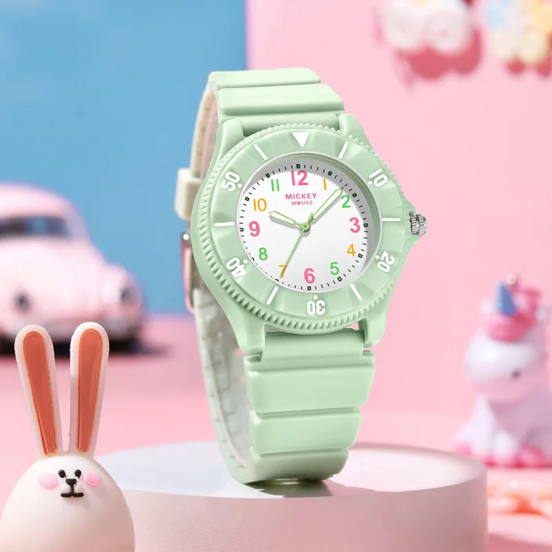 

Оригинальные наручные часы Disney Youth Vitality Macaron, модные детские кварцевые часы в цветовой гамме Macaron, 219