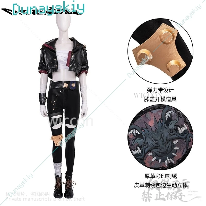 Anime Arcane League Of Legends Game LOL Cosplay Tops Jas Broek Pruik Schoenen Set Voor Meisjes Vrouw Halloween Kerst Cos Aangepast