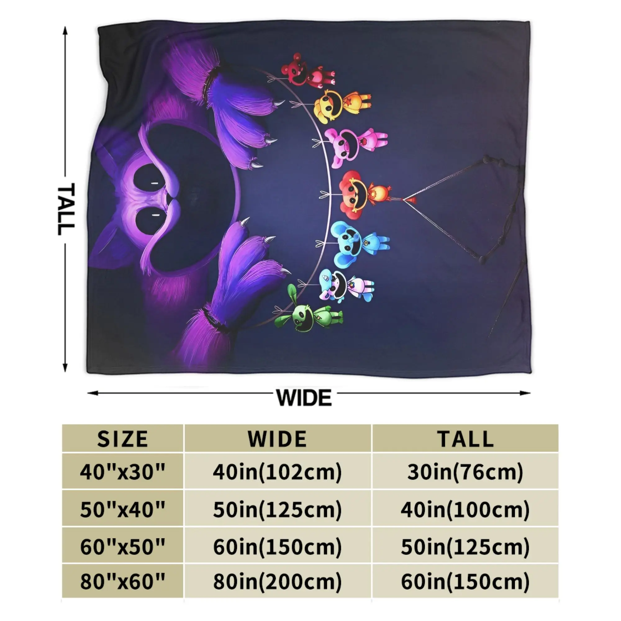 الكرتون S-Smiling Critters أنيمي البطانيات لعبة أفخم الجدة الدافئة رمي بطانية للمنزل الخريف/الشتاء