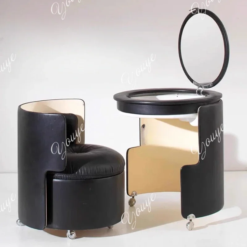 

P A63 Макияж Скандинавский Маленький Туалетный Столик Для Хранения Портативный Роскошный Макияж Для Девочек Спальня Туалетный Зеркало Стул Уголок Coiffeuse Furnitu