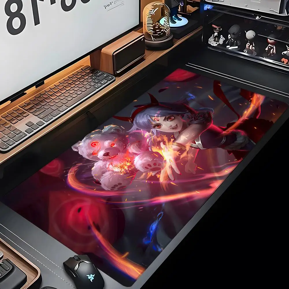 Game League of Legends Annie Mouse Pad Large Computer Gaming Accessories 700x400mm Desk Mats Carpet Anti-slip Laptop Soft Mice