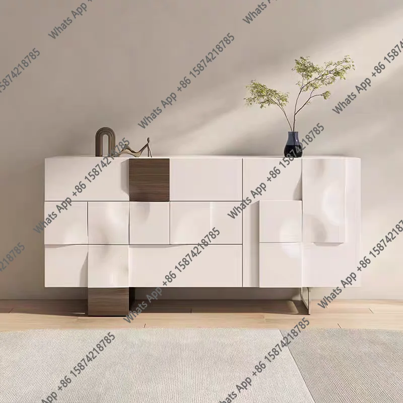 

Light luxury living room solid wood chest of drawers entrance cabinet Italian sideboard modern simple bedroom storage drawer