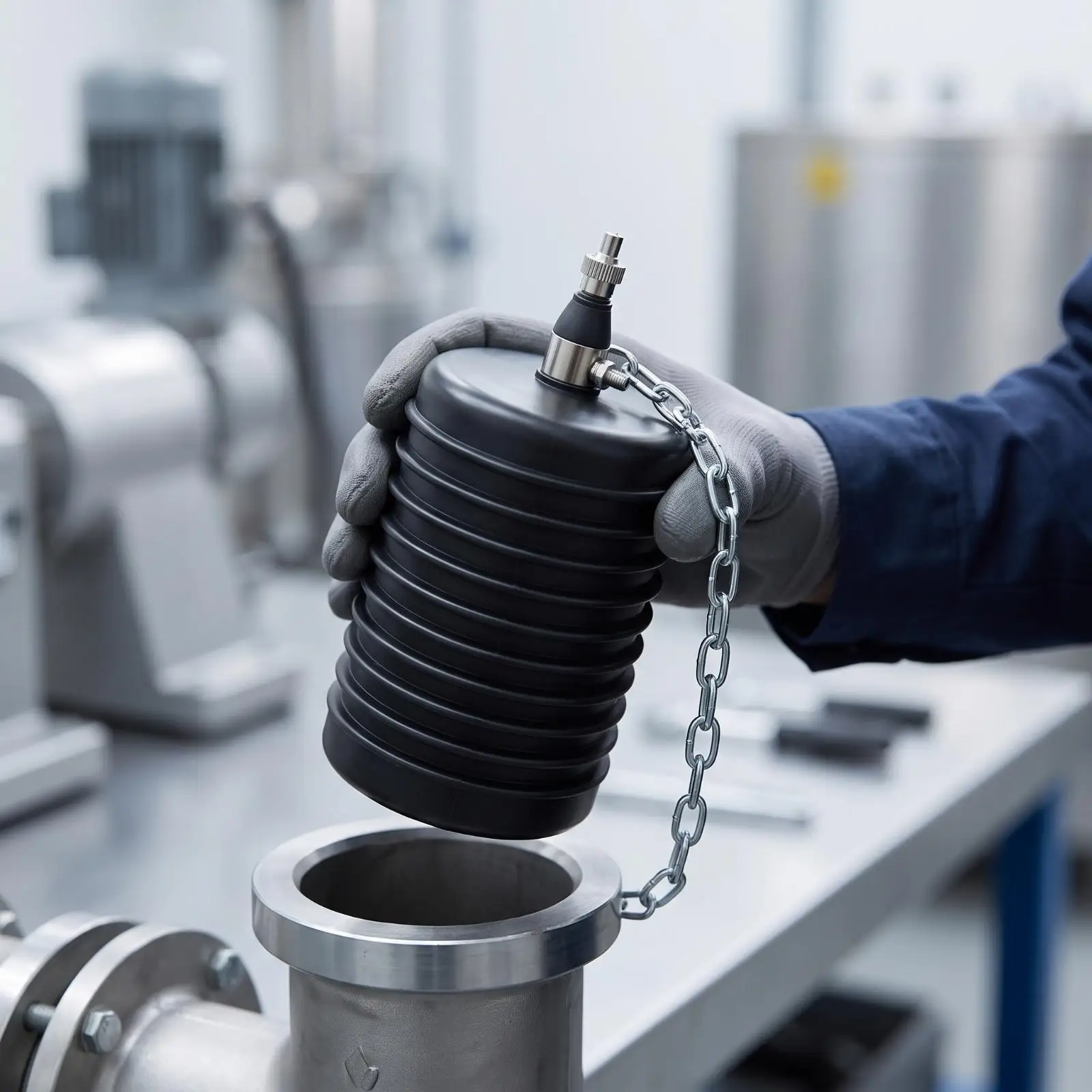 Rubber Pipeline Sealing Plug with Metal Valve for Leak Stop and Water Blocking