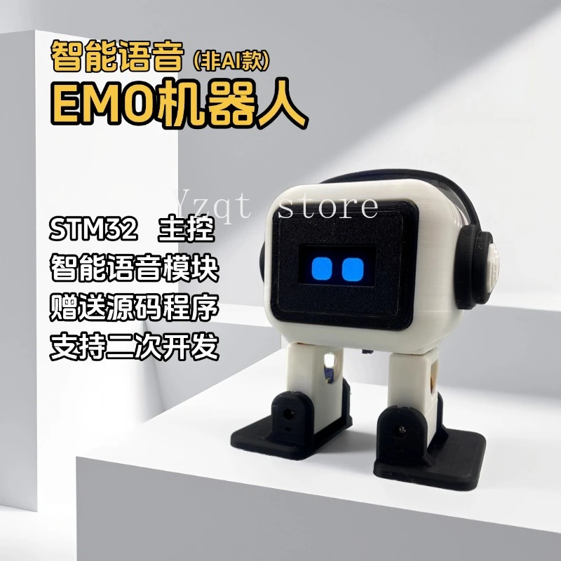 

Intelligent Voice EMO Dancing Desktop Robot, Off-Line AI Programming Kit