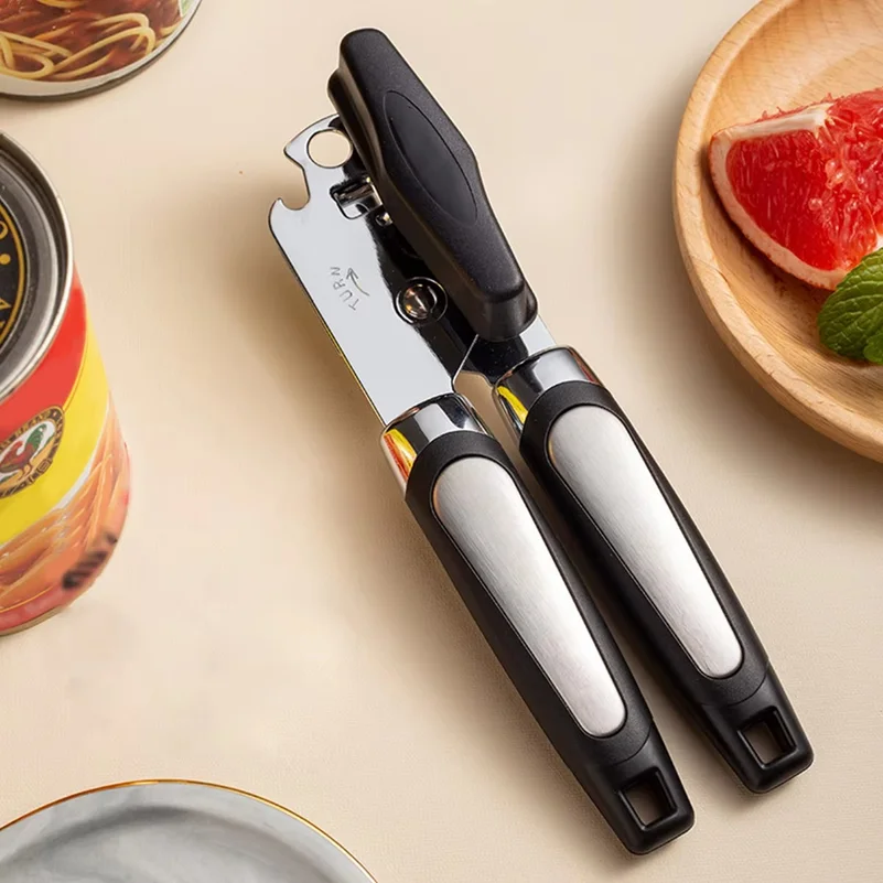 1PC Multi-functional Stainless Steel Can Opener, Manual Powerful Bottle Opener, Home Can Opener Tool.