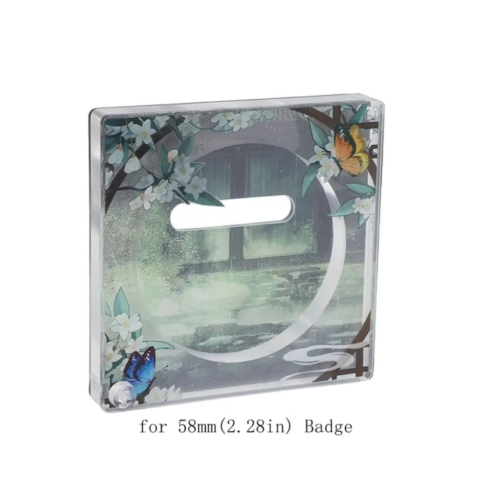 ป้ายแสดงของประดับป้ายสไตล์โบราณแบบใสป้ายแสดงอิฐน่ารักป้ายอะคริลิคชั้นวางกระเป๋าเป้สะพายหลังเครื่องประดับ