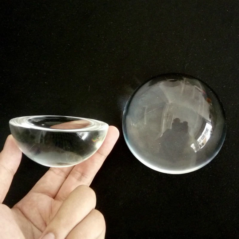 40-60mm Crystal Glass Paperweight Half Sphere Dome Magnifier Round Magnifying Glass for Reading Home Office Wedding Decor