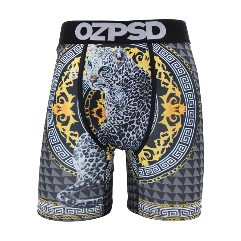 OZPSD Sexy Men Underwear Boxers Cueca Male Panty Lingerie Men Underpants Boxershorts Plus Size Breathable Print Man Boxer Briefs