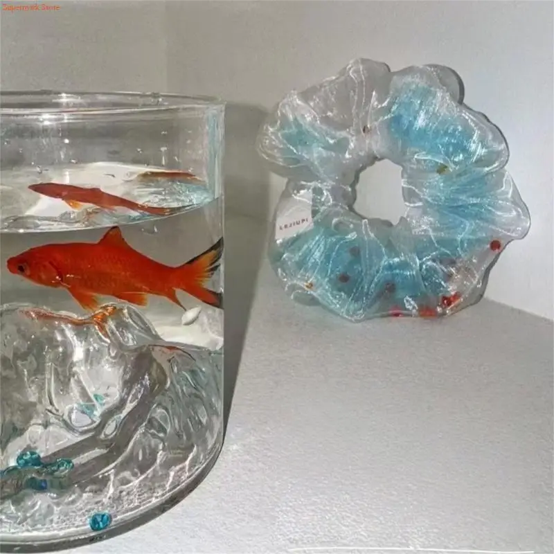 Q5we Bubble Double Hair Scrunchie Hair Accessory COFORTY COLA PEDIA AJUSTABLE PARA SOBRE SOB