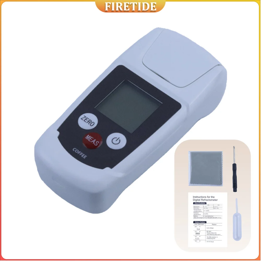 

Цифровой рефрактометр для кофе TDS 0-22%: карманный тестер концентрации кофе, измеритель плотности, измерительный инструмент