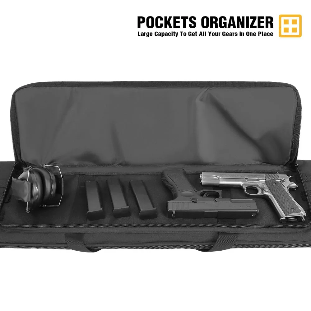 Funda táctica acolchada para rifle con correas de transporte - imagen 3