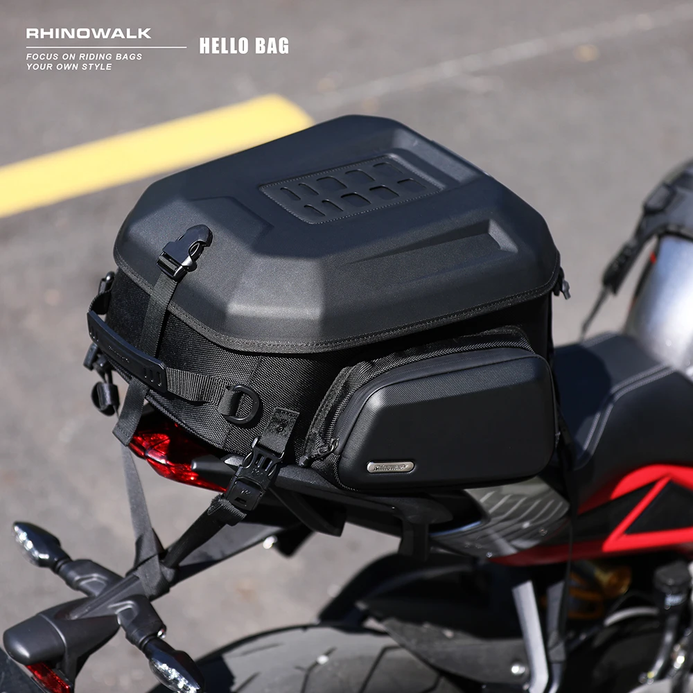 Rhinowalk-waterproof Motorcycle Bag, Motorcycle Top Box, Universal For BMW, Luggage Panniers, Rear Top Cases, Three Styles - Image 2