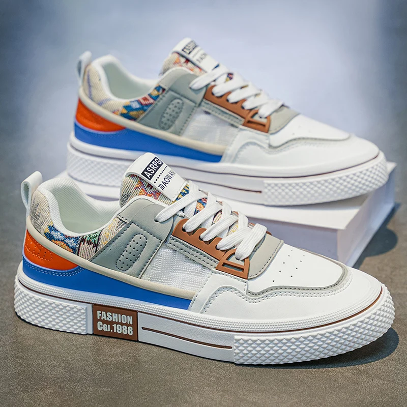 2026 Spring New Men's Casual Low-Top Trendy Canvas Shoes Versatile Breathable Skate Shoes for Daily Wear Suitable for Outdoor Activities