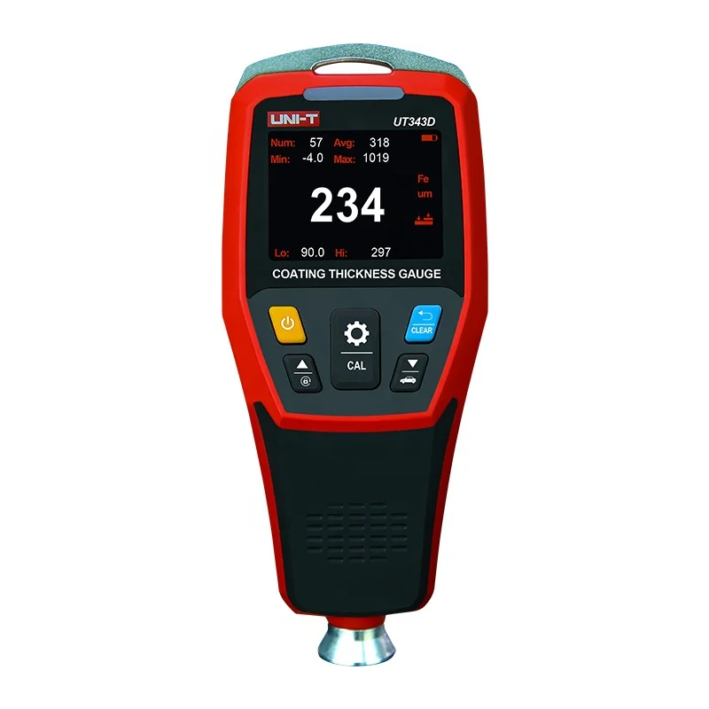 UT343D Coating Thickness Gauge Measuring ferrous and non-ferrous materials