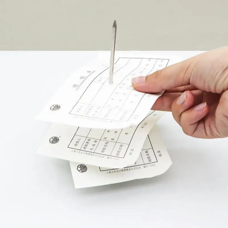 Hot Sale Receipt Holder, Paper Memo Holder, Receipt Spike Stick Plastic Base, For Office Shop Storing Bills Invoices Memos