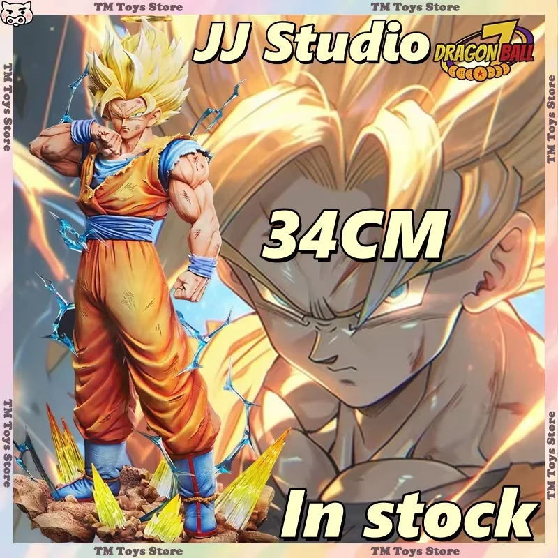 

Коллекционная фигурка JJ Studio 34 см: Сон Гоку (Супер Сайян 2) из Dragon Ball, модель для коллекции, игрушка, рождественский подарок, В НАЛИЧИИ