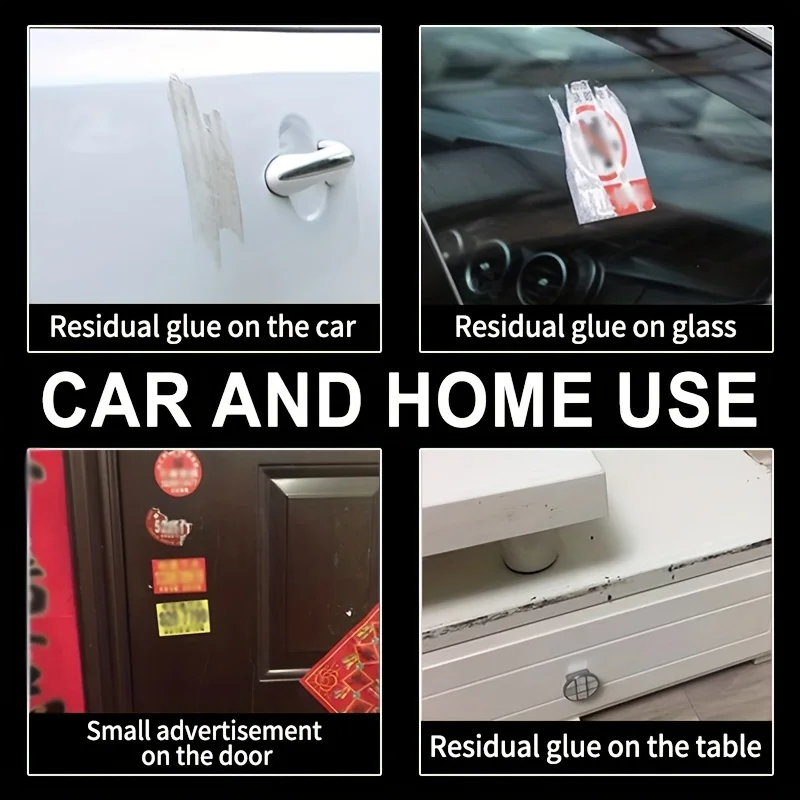 Multi-Purpose Adhesive Remover for Cars - Versatile Glue Cleaner, Ideal for Glass Stickers & Double-Sided Tape