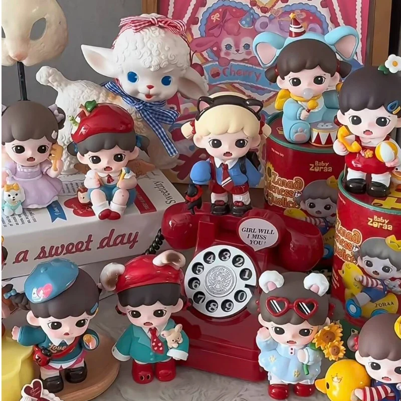 

Подлинная в наличии TNTSPACE Zfritt Cute Justice Series слепая коробка Mystery Box Kawaii ручной работы настольное украшение изысканный подарок для девочки