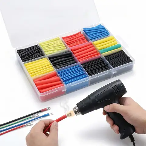 780 Pcs Heat Shrink Tube 2:1 Heat Shrink Tubing Kit 2:1 Ratio Waterproof Electrical Wire Shrinks Wrap Tubing