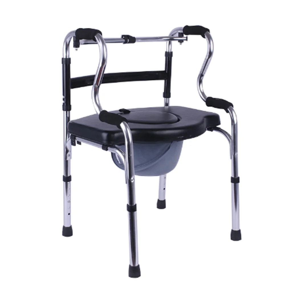High Quality Good Price Bathroom Commode Chair Lift Transfer Wheelchair Commode Chair With Wheels for Elderly