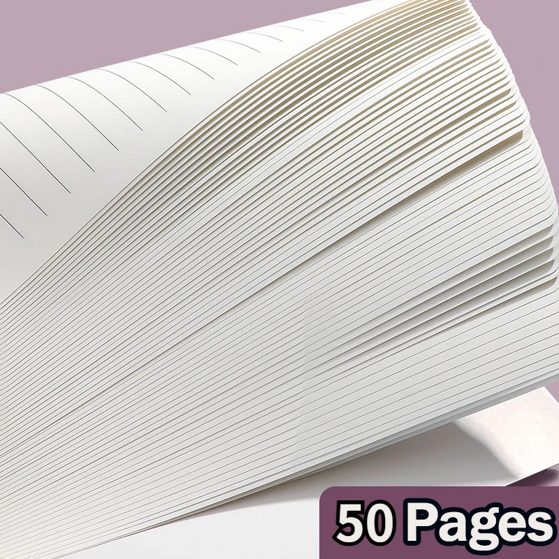 Bloco de notas espiral de capa dura, A5 Notebook, Linha grossa, 60 folhas, Primavera