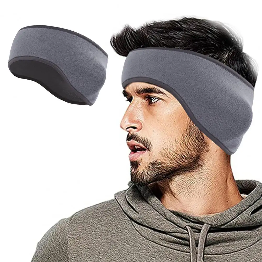 Absorção de suor suave Earmuffs para ciclismo e camping, Headband para correr, Ear Cover para o inverno