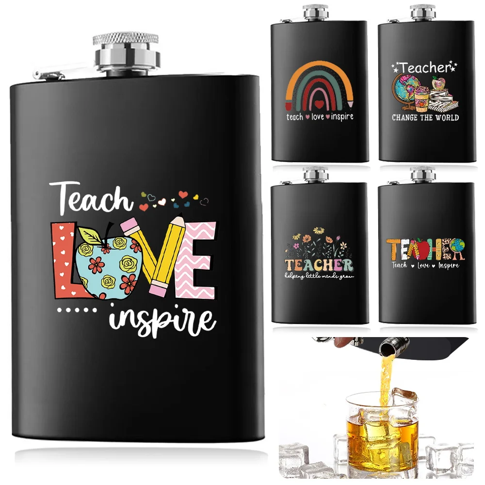 

Wine Pot Portable Alcohol Flask Durable Wine Bottles Hip Flasttles Stainless Steel Kettle Storage Whiskey Case Teacher Pattern